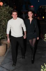 NICOLA PELTZ and Brooklyn Beckham Arrives at Lavo Restaurant in West Hollywood 03/30/2023