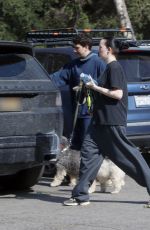 NOAH CYRUS and Her New Boyfriend Pinkus Out with Their Dogs in Los Angeles 04/24/2023