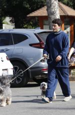 NOAH CYRUS and Her New Boyfriend Pinkus Out with Their Dogs in Los Angeles 04/24/2023