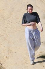 NOAH CYRUS Out Hiking with Her Dogs in Los Angeles 04/20/2023