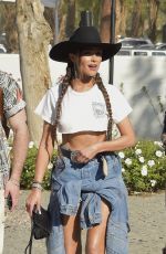 OLIVIA CULPO Arrives at Revolve Party at Coachella 2023 in Indio 04/15/2023