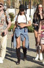 OLIVIA CULPO Arrives at Revolve Party at Coachella 2023 in Indio 04/15/2023