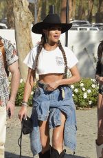 OLIVIA CULPO Arrives at Revolve Party at Coachella 2023 in Indio 04/15/2023