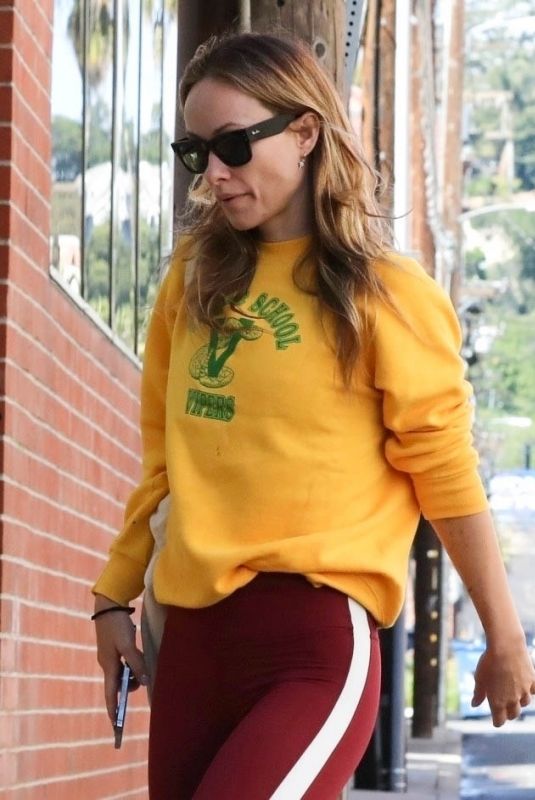 OLIVIA WILDE Arrives for a Workout Session in Los Angeles 03/31/2023