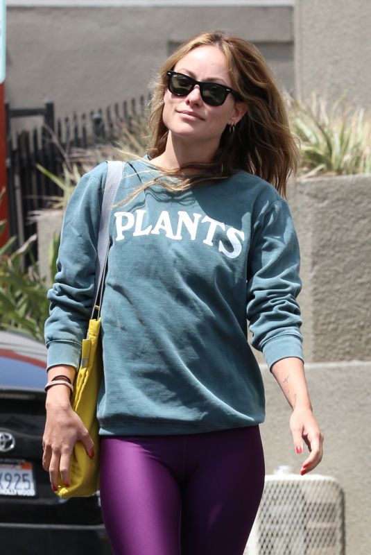 OLIVIA WILDE at a Gym for Her Tuesday Workout in Studio City 04/25/2023