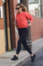 OLIVIA WILDE at a Workout Session at a Gym in Studio City 04/14/2023