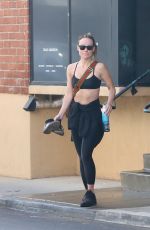 OLIVIA WILDE Leaves Tracy Anderson Gym in Studio City 04/26/2023