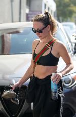 OLIVIA WILDE Leaves Tracy Anderson Gym in Studio City 04/26/2023