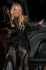 PAMELA ANDERSON Arrives at Mugler H&M Global Launch Event in New York 04/19/2023