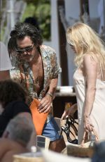 PAMELA ANDERSON Out in St Barths 04/03/2023