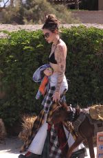 PARIS JACKSON Leaves Lucky Brand Jeans Party at Coachella in Indio 04/15/2023