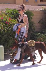 PARIS JACKSON Leaves Lucky Brand Jeans Party at Coachella in Indio 04/15/2023