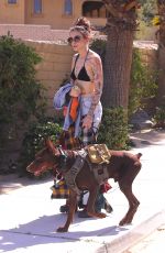 PARIS JACKSON Leaves Lucky Brand Jeans Party at Coachella in Indio 04/15/2023