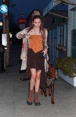 PARIS JACKSON Night Out with Her Dog in West Hollywood 04/22/2023
