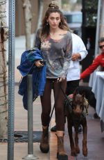 PARIS JACKSON Out with Her Doberman in Los Angeles 04/23/2023