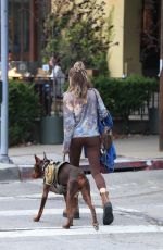 PARIS JACKSON Out with Her Doberman in Los Angeles 04/23/2023