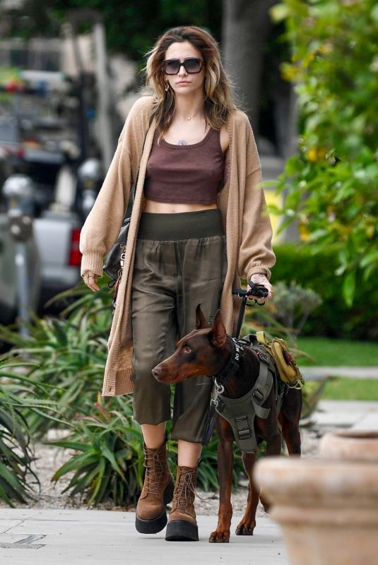 PARIS JACKSON Out with Her Dog in West Hollywood 04/24/2023