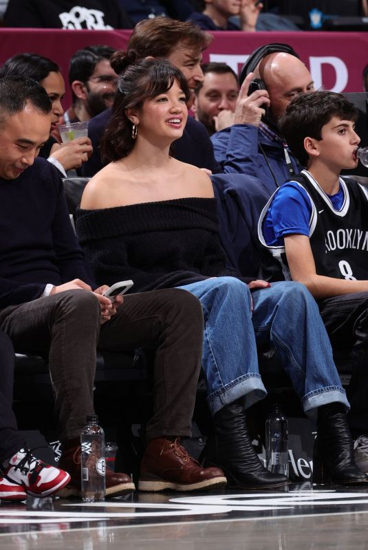 PEYTON ELIZABETH LEE at Philadelphia 76ers vs Brooklyn Nets Game at Barclays Center in Brooklyn 04/11/2023