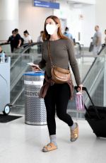 Pregnant BONNIE WRIGHT Arrives at LAX Airport in Los Angeles 04/28/2023