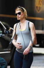 Pregnant CLAIRE DANES Out in New York 04/13/2023