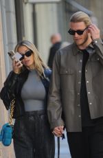 Pregnant DILETTA LEOTTA and Loris Karius Out in Milan 04/17/2023