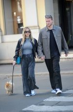 Pregnant DILETTA LEOTTA and Loris Karius Out in Milan 04/17/2023