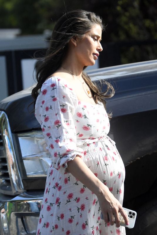 Pregnant NINA SANCHEZ Out in Los Angeles 04/08/2023