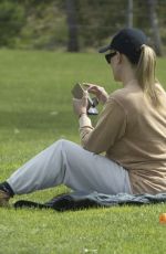 PREGNANT PETA MURGATROYD Out at a Park in Malibu 03/31/2023