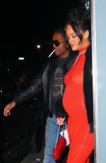 Pregnant RIHANNA and ASAP Rocky Night Out in New York 04/23/2023