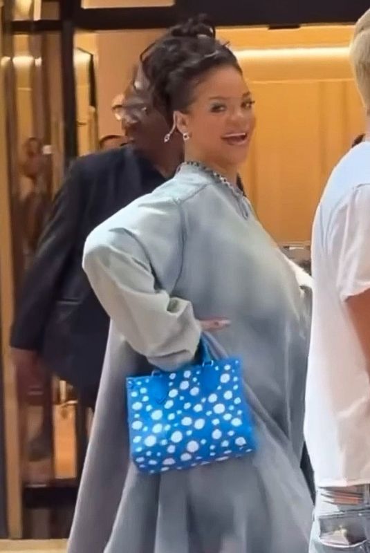 Pregnant RIHANNA Arrives at CinemaCon 2023 in Las Vegas 04/27/2023 