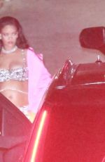 Pregnant RIHANNA Arrives at Oscars After-party at Chateau Marmont in Hollywood 03/12/2023