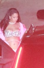 Pregnant RIHANNA Arrives at Oscars After-party at Chateau Marmont in Hollywood 03/12/2023