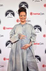 Pregnant RIHANNA at Cinemacon 2023: Paramount Pictures Presentation in Las Vegas 04/27/2023