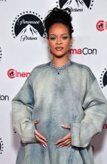 Pregnant RIHANNA at Cinemacon 2023: Paramount Pictures Presentation in Las Vegas 04/27/2023