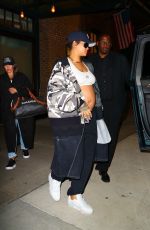 Pregnant RIHANNA Heading to Private Jet Flight Out of New York 04/27/2023