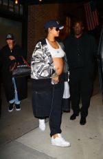 Pregnant RIHANNA Heading to Private Jet Flight Out of New York 04/27/2023