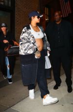 Pregnant RIHANNA Heading to Private Jet Flight Out of New York 04/27/2023