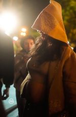Pregnant RIHANNA Leaves Cesar Restaurant in Paris 04/16/2023
