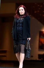 PRISCILLA PRESLEY Leaves Lowry Hotel in Manchester 04/02/2023