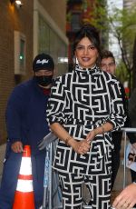 PRIYANKA CHOPRA Arrives at Live with Kelly and Mark in New York 04/27/2023 