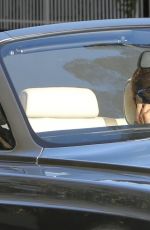QUEEN LATIFAH Out Driving in Her Convertible Rolls Royce in Beverly Hills 04/20/2023