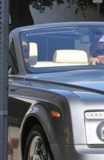 QUEEN LATIFAH Out Driving in Her Convertible Rolls Royce in Beverly Hills 04/20/2023