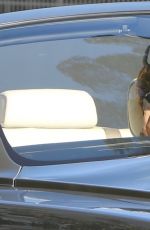 QUEEN LATIFAH Out Driving in Her Convertible Rolls Royce in Beverly Hills 04/20/2023