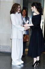 RACHEL BROSNAHAN and ALLY SHEEDY Leaves Today Show in New York 04/13/2023