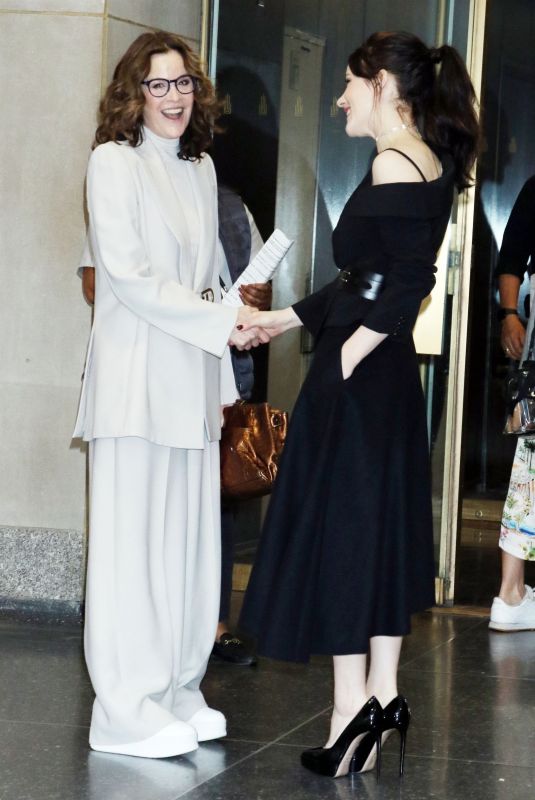 RACHEL BROSNAHAN and ALLY SHEEDY Leaves Today Show in New York 04/13/2023