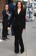 RACHEL WEISZ Arrives at Late Show with Stephen Colbert in New York 04/20/2023