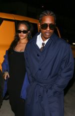 RIHANNA and A$AP Rocky Arrives at Baldi Restaurant in Santa Monica 04/12/2023
