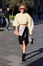 RITA ORA Arrives at Heart Breakfast Show in London 04/20/2023