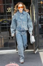 RITA ORA in Double Denim Out in New York 04/28/2023