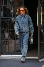 RITA ORA in Double Denim Out in New York 04/28/2023